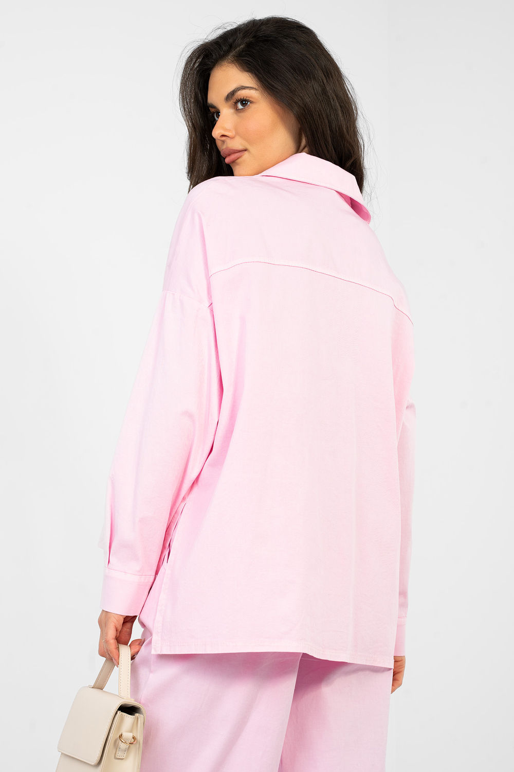 Koszula Damska Model IT-KS-FL9968.48 Light Pink - Italy Moda - obrazek 3