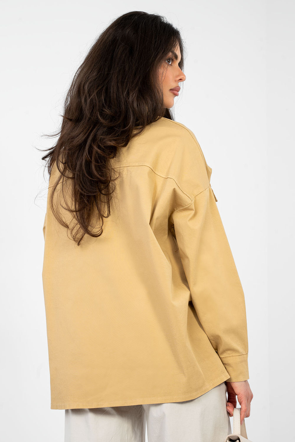 Koszula Damska Model IT-KS-FL9968.48 Camel - Italy Moda - obrazek 3