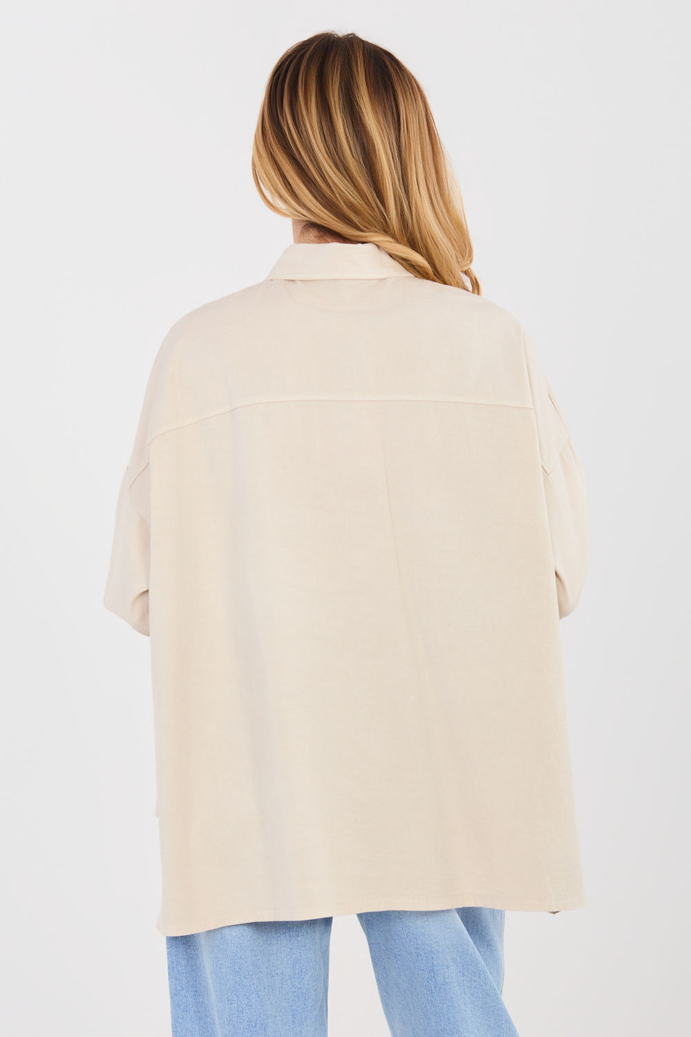 Koszula Damska Model IT-KS-FL9968.48 Beige - Italy Moda - obrazek 3