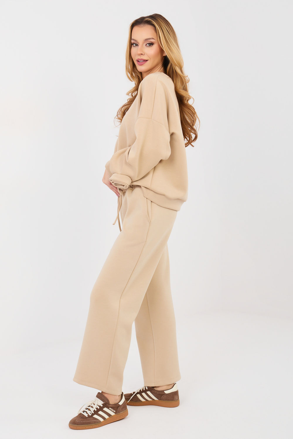 Spodnie Komplet Model IT-KMPL-10015.58 Beige - Italy Moda - obrazek 2