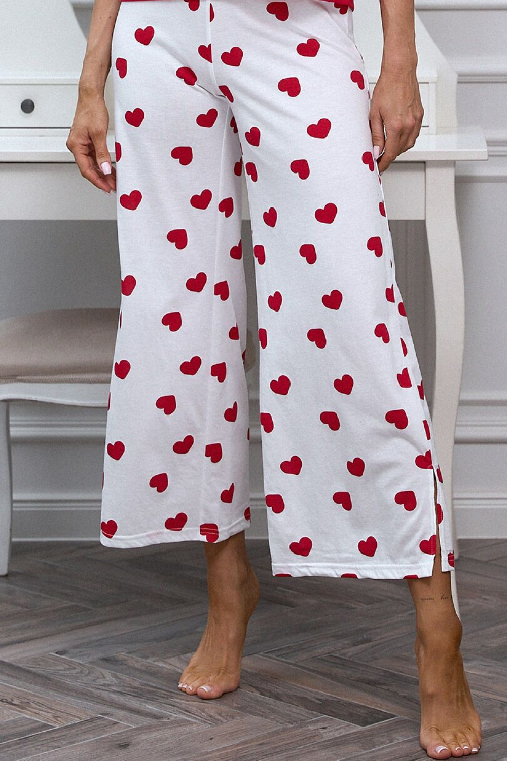 Piżama Damska Model Valentine 223590 Red/White - Pure Sin - obrazek 2