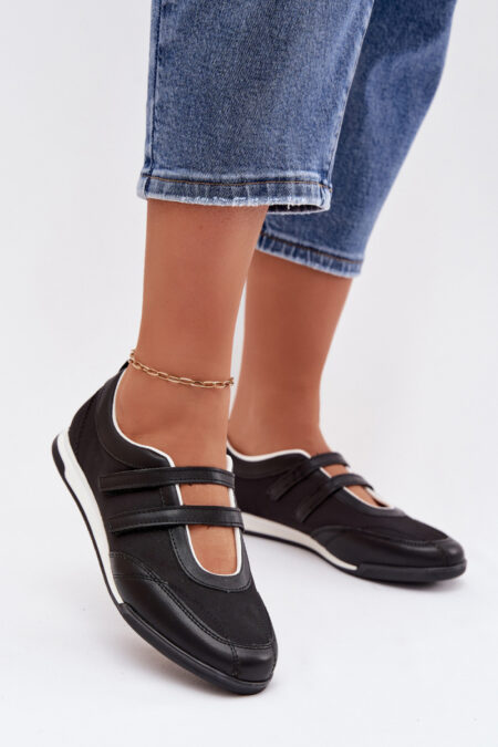 Baleriny Model Farvessa DKB9927 Black - Step in style