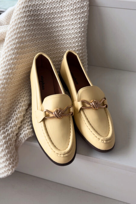 Loafersy Model Rosynne QQ-280 Yellow - Step in style