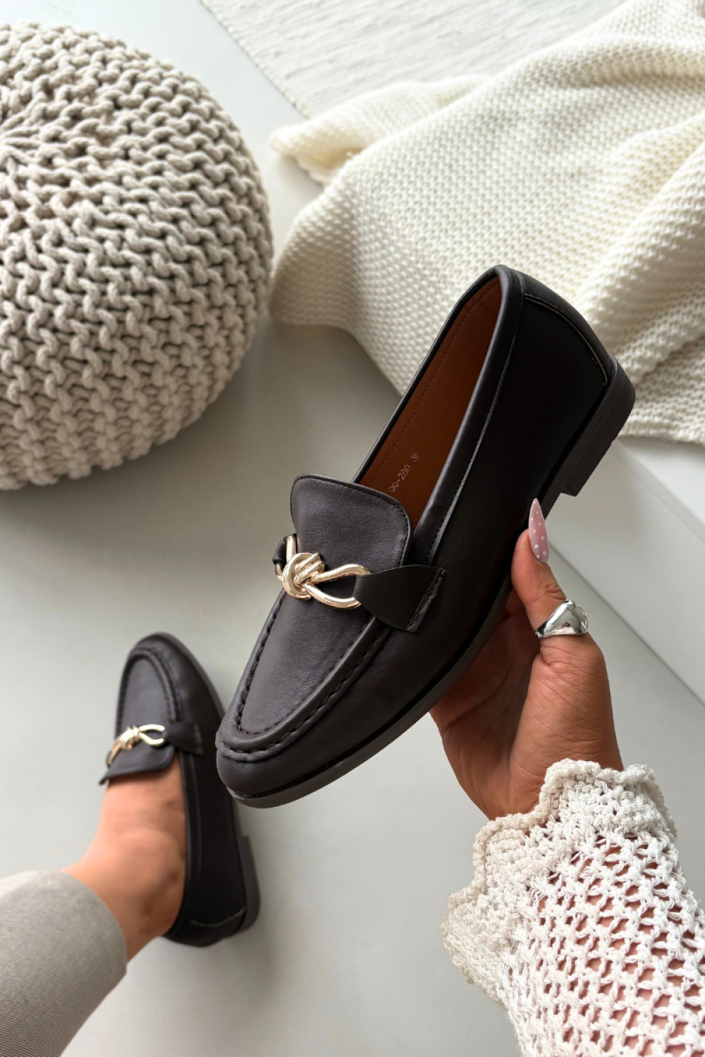 Loafersy Model Rosynne QQ-280 Czekolada - Step in style