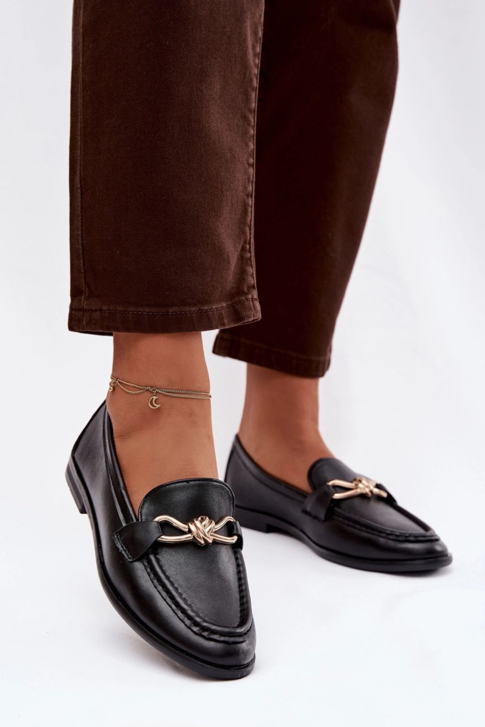 Loafersy Model Rosynne QQ-280 Black - Step in style - obrazek 3