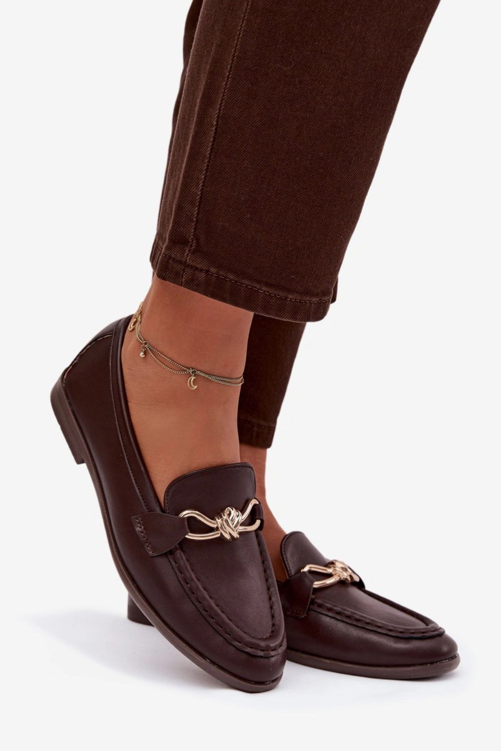 Loafersy Model Rosynne QQ-280 Czekolada - Step in style - obrazek 2