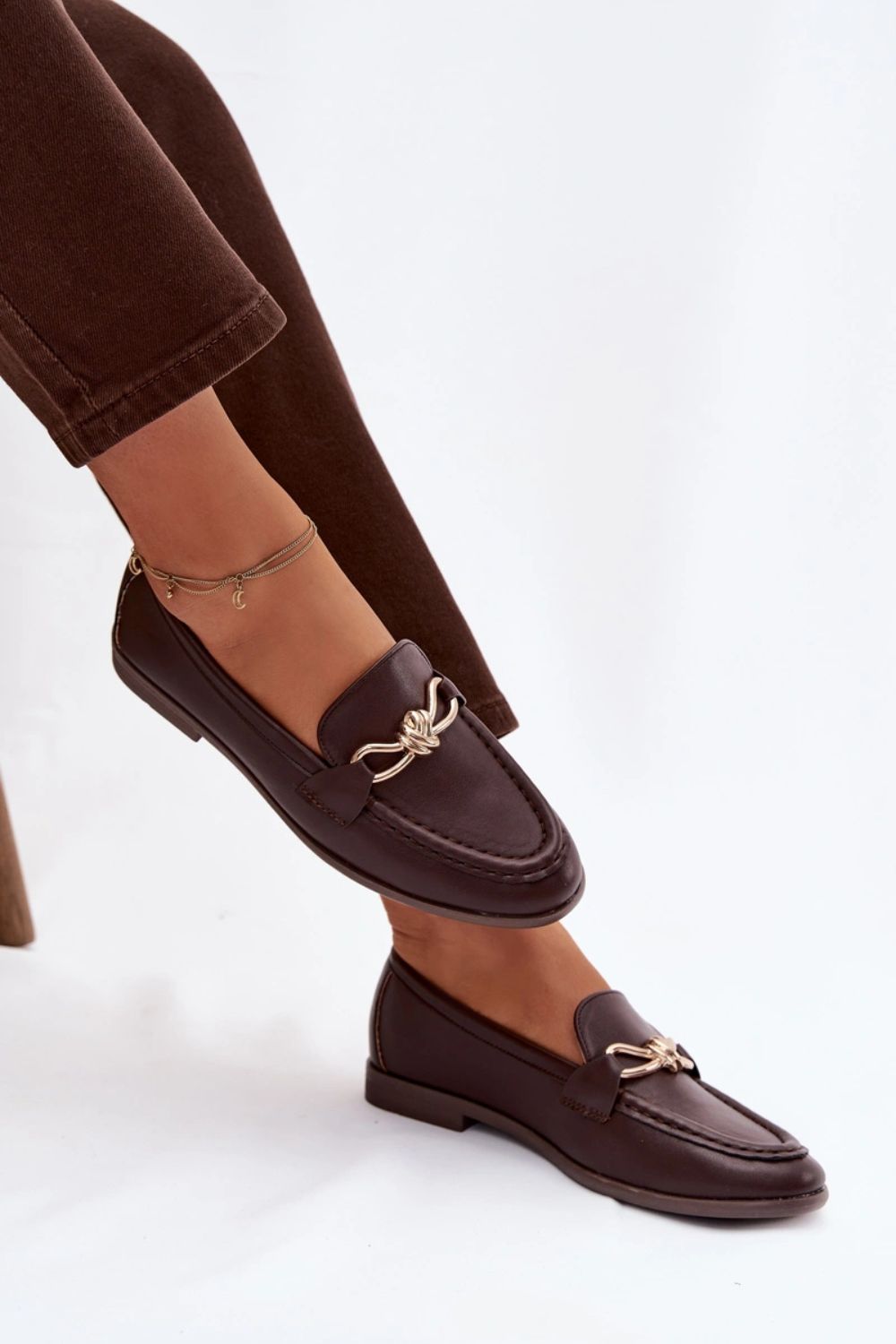 Loafersy Model Rosynne QQ-280 Czekolada - Step in style - obrazek 3