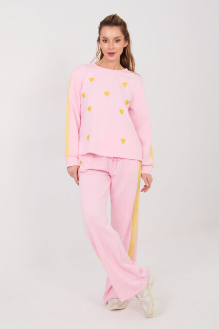 Spodnie Komplet Model IT-KMPL-22211.31 Light Pink - Rue Paris