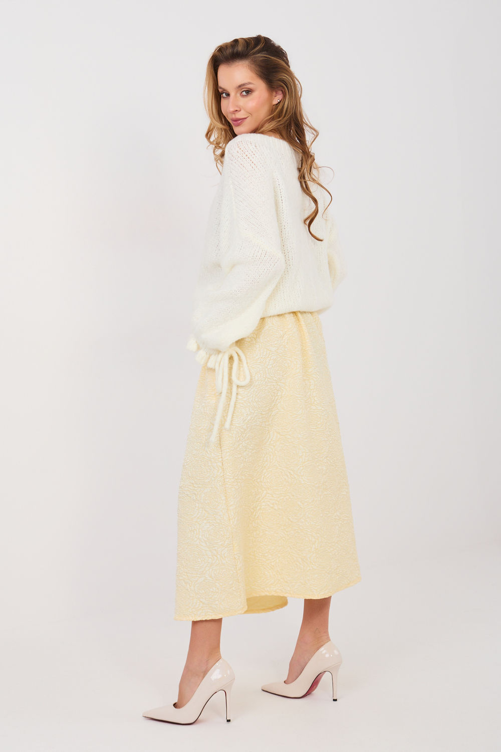 Spódnica Model IT-SD-18760.69 Light Yellow - Rue Paris - obrazek 2