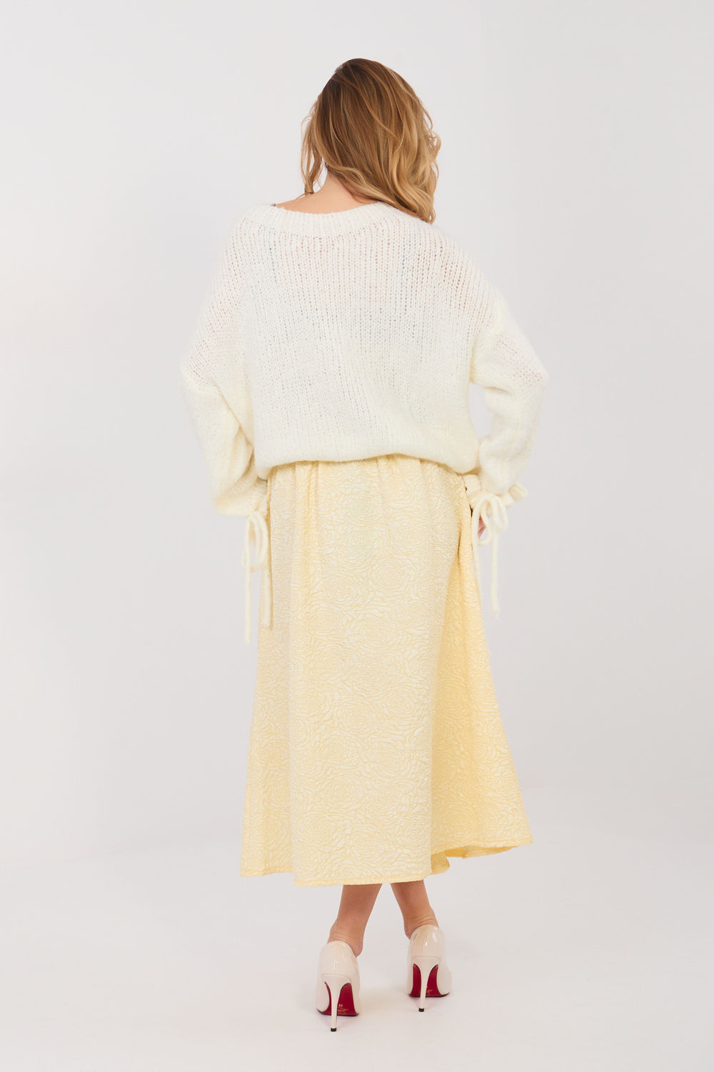 Spódnica Model IT-SD-18760.69 Light Yellow - Rue Paris - obrazek 3