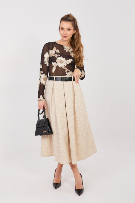 Spódnica Model IT-SD-18760.69 Beige - Rue Paris