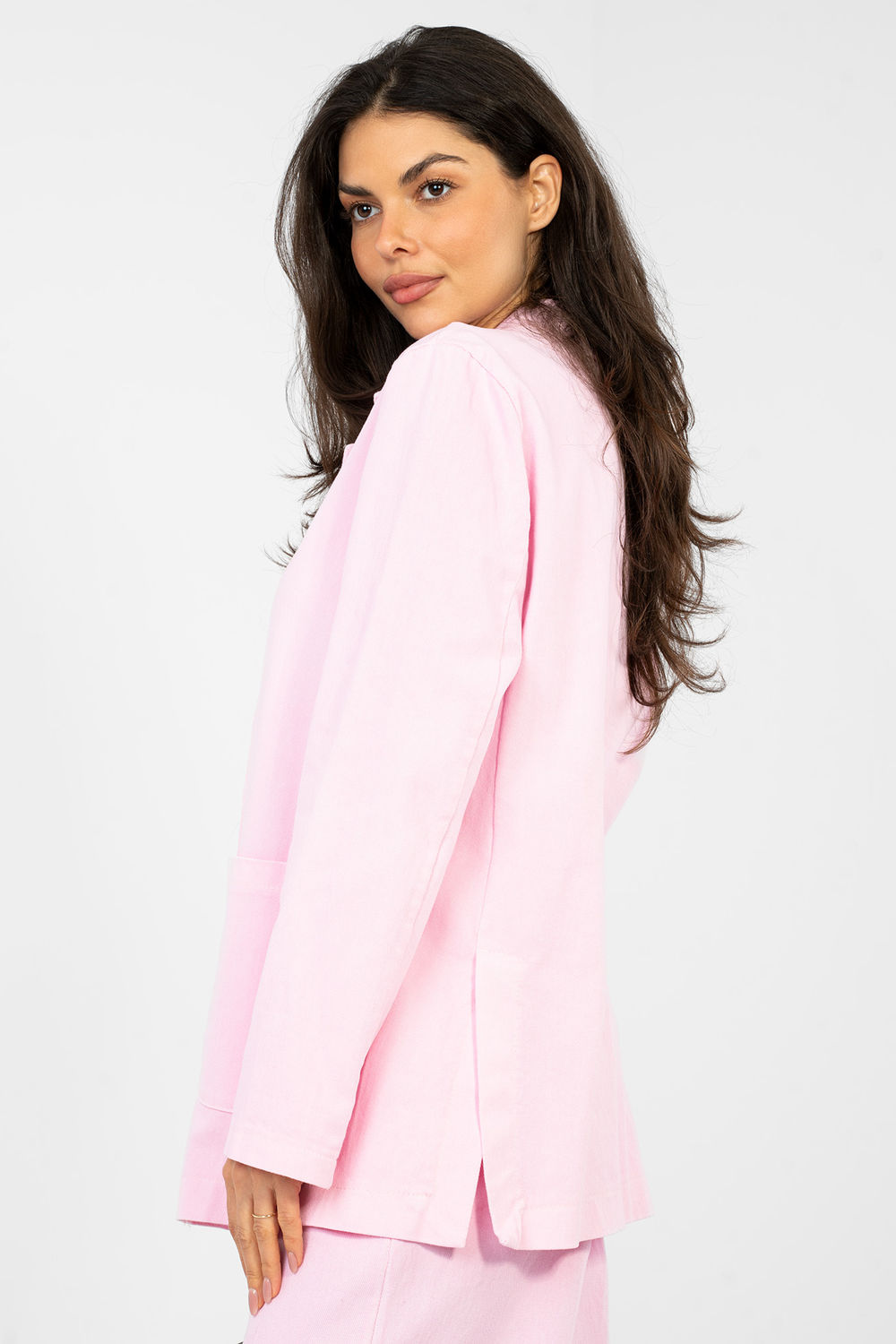 Marynarka Model IT-MA-FL7703.49 Light Pink - Rue Paris - obrazek 2