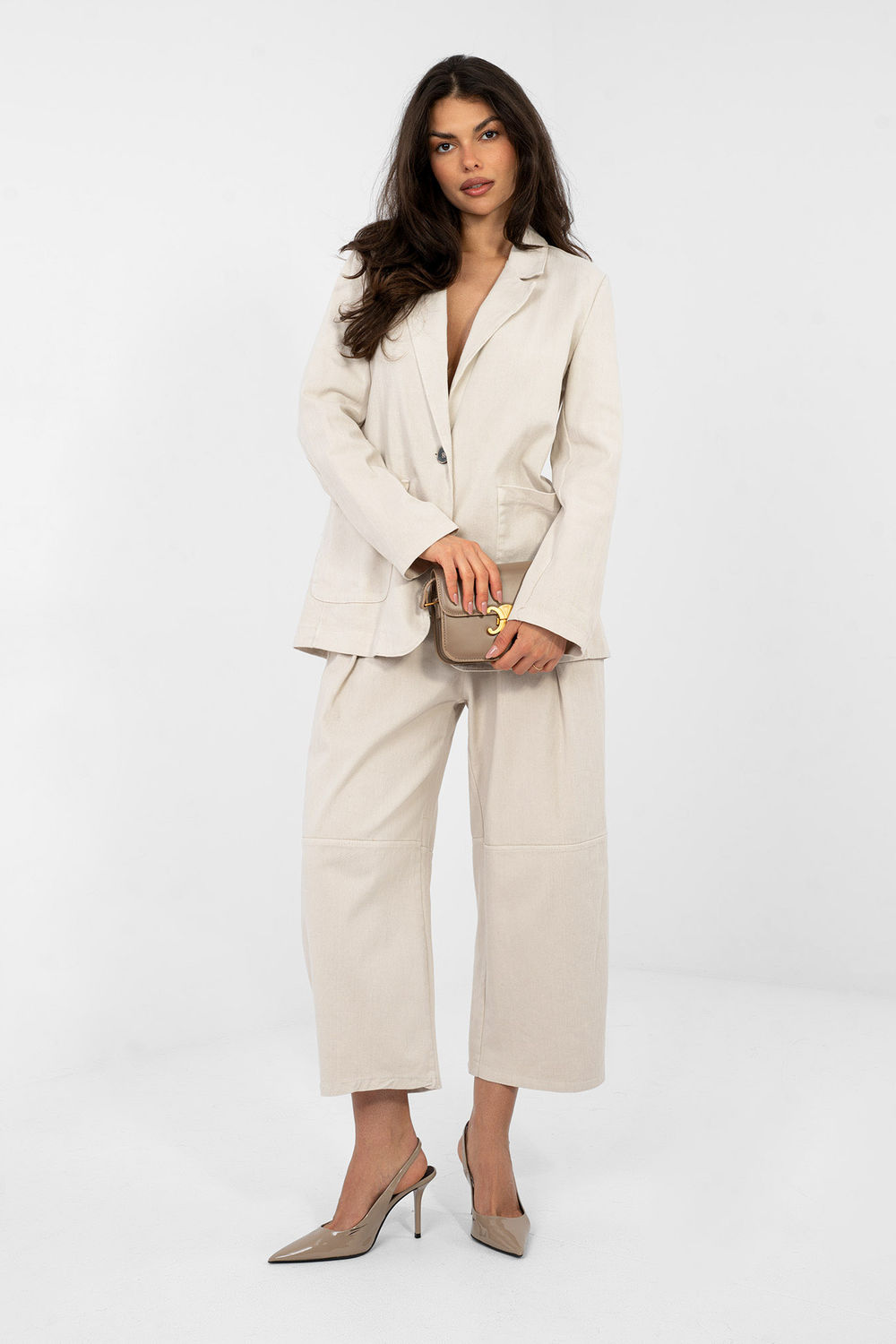 Marynarka Model IT-MA-FL7703.49 Light Beige - Rue Paris - obrazek 2