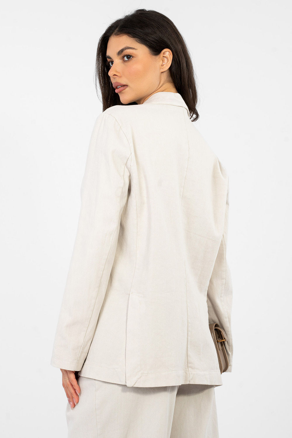 Marynarka Model IT-MA-FL7703.49 Light Beige - Rue Paris - obrazek 3
