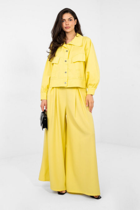 Koszula Damska Model IT-KR-FL10071.09P Yellow - Rue Paris