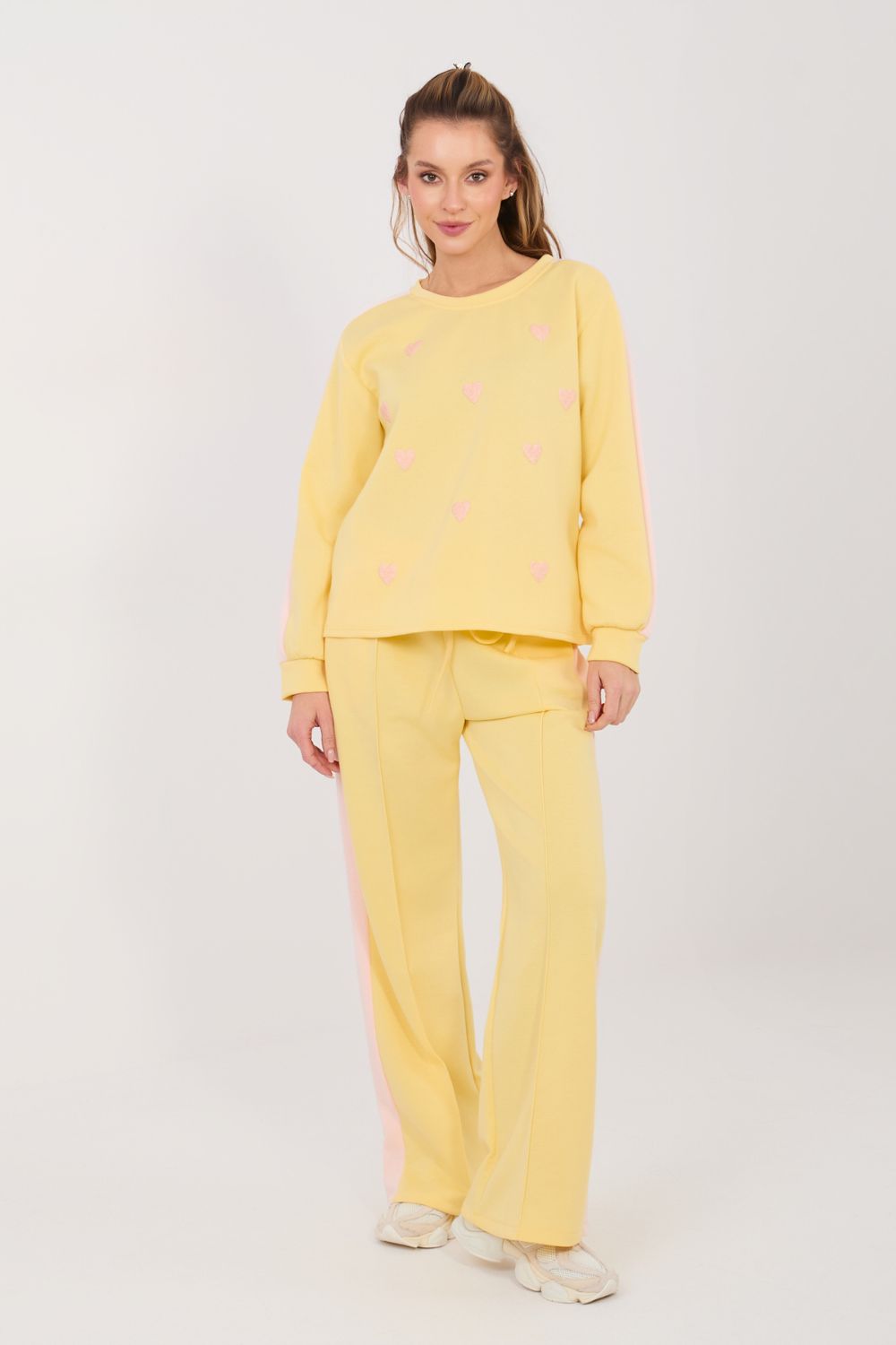 Spodnie Komplet Model IT-KMPL-22211.31 Light Yellow - Rue Paris - obrazek 3