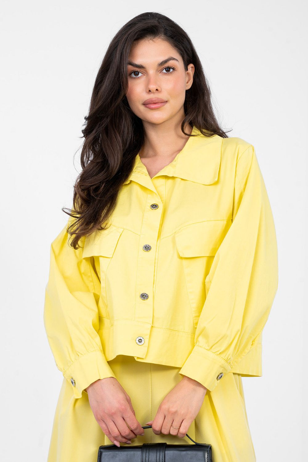 Koszula Damska Model IT-KR-FL10071.09P Yellow - Rue Paris - obrazek 3