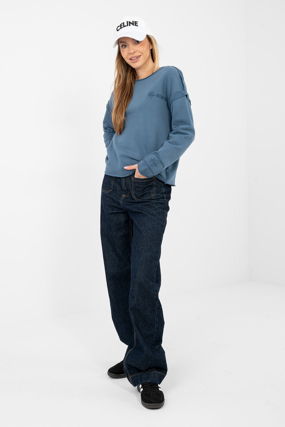 Bluza Damska Model NS-BL-NS2553.16 Dark Blue - Factory Price - obrazek 2