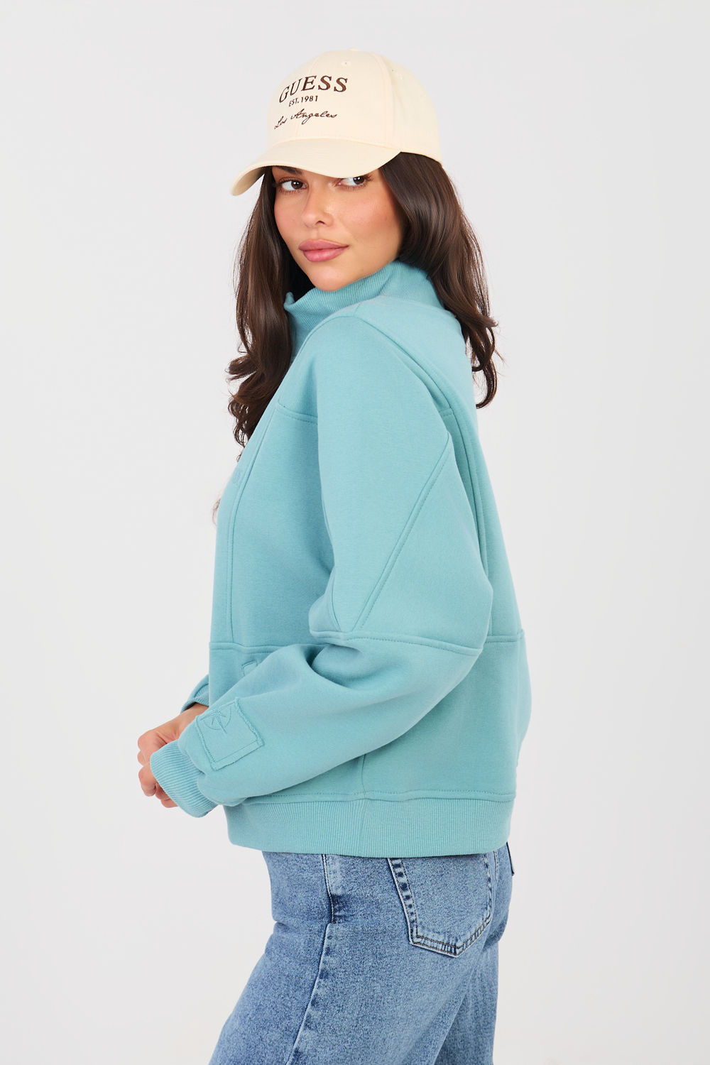 Bluza Damska Model NS-BL-NS2579.11 Turkus - Factory Price - obrazek 2