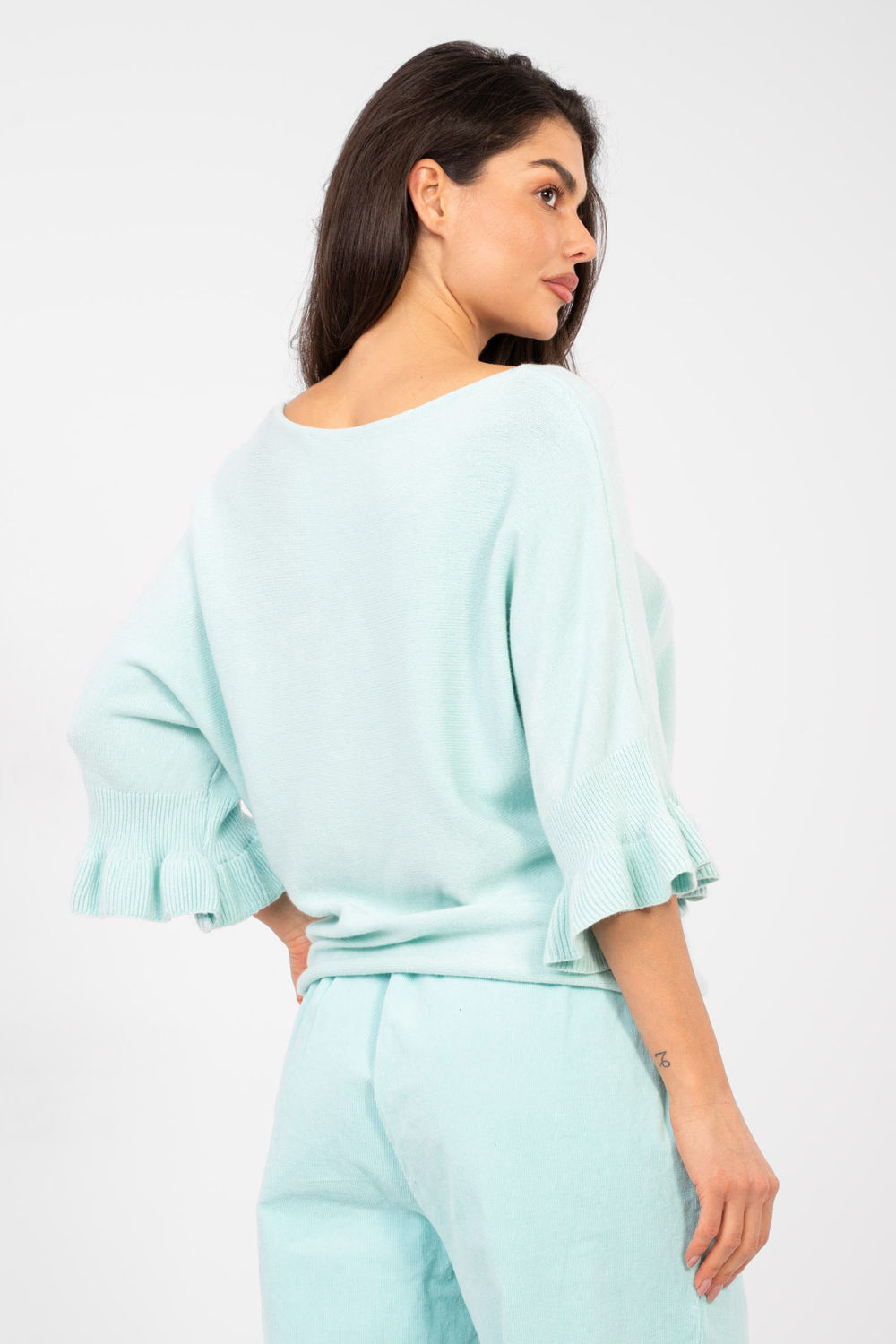 Sweter Damski Model IT-SW-99244.98 Light Blue - Italy Moda - obrazek 3