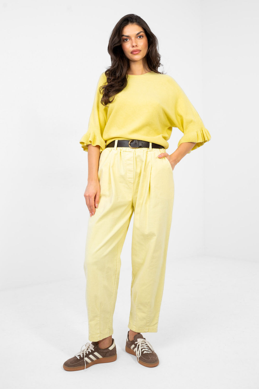 Sweter Damski Model IT-SW-99244.98 Light Yellow - Italy Moda
