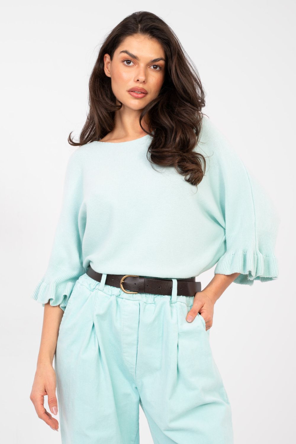 Sweter Damski Model IT-SW-99244.98 Light Blue - Italy Moda - obrazek 4