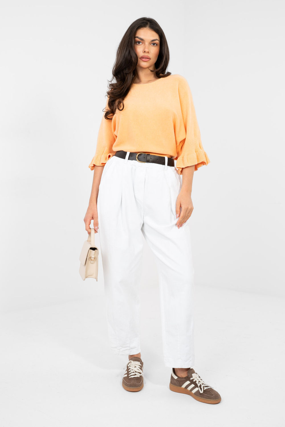 Spodnie Damskie Model MI-SP-2690.00 White - Italy Moda