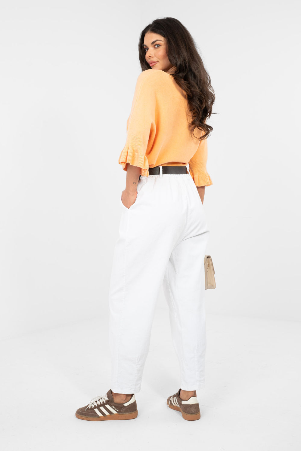 Spodnie Damskie Model MI-SP-2690.00 White - Italy Moda - obrazek 3