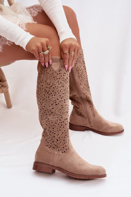 Kozaki Model S.Barski HY61-8023 Beige - Step in style