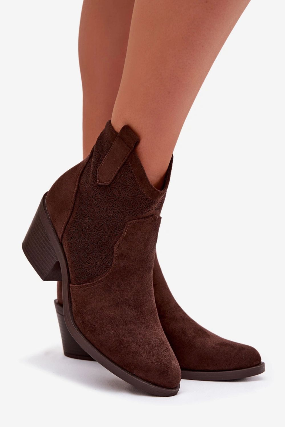 Botki Model S.Barski HY61-8013 Czekolada - Step in style - obrazek 3