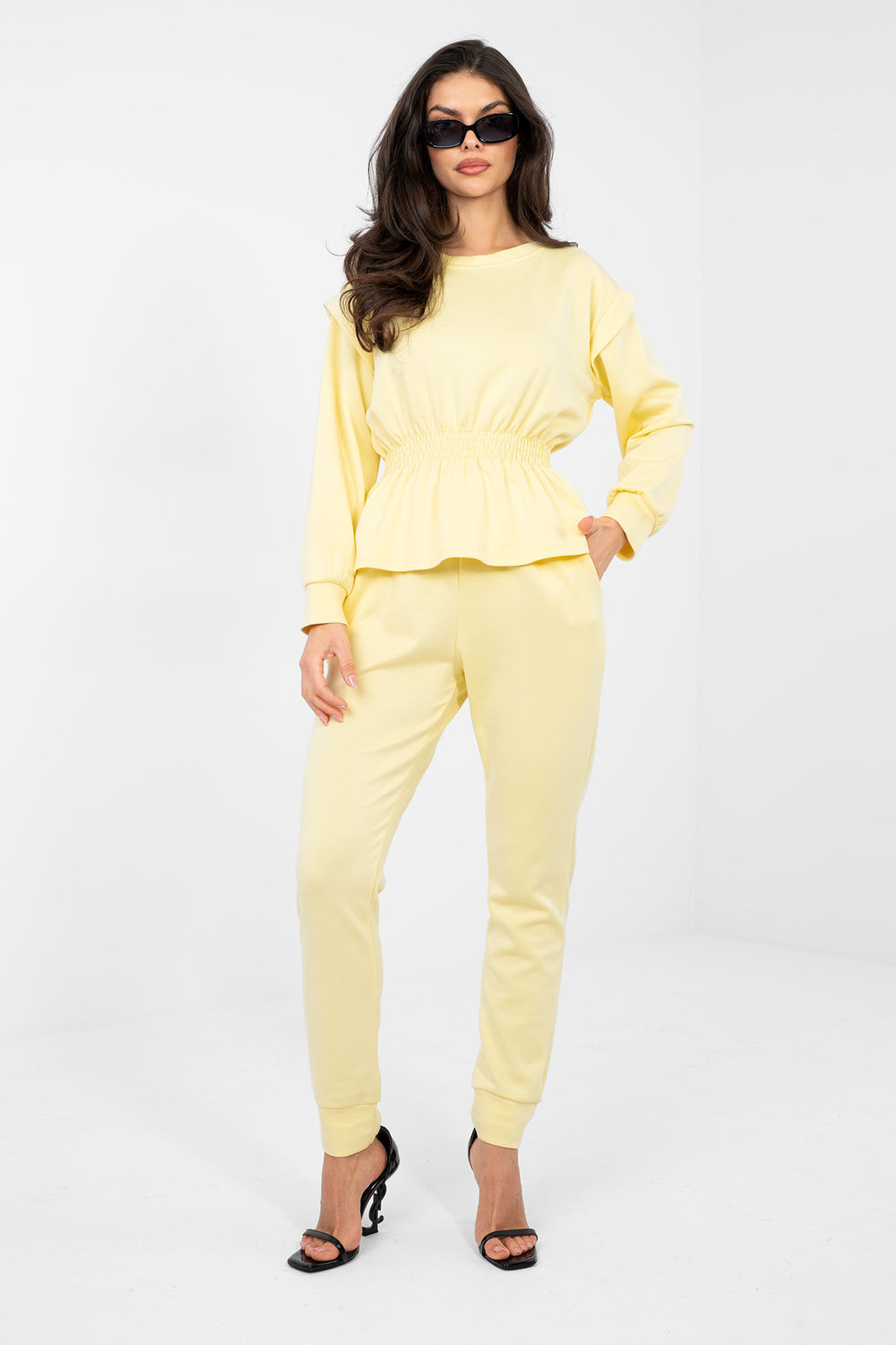 Spodnie Komplet Model IT-KMPL-22239.95 Light Yellow - Rue Paris