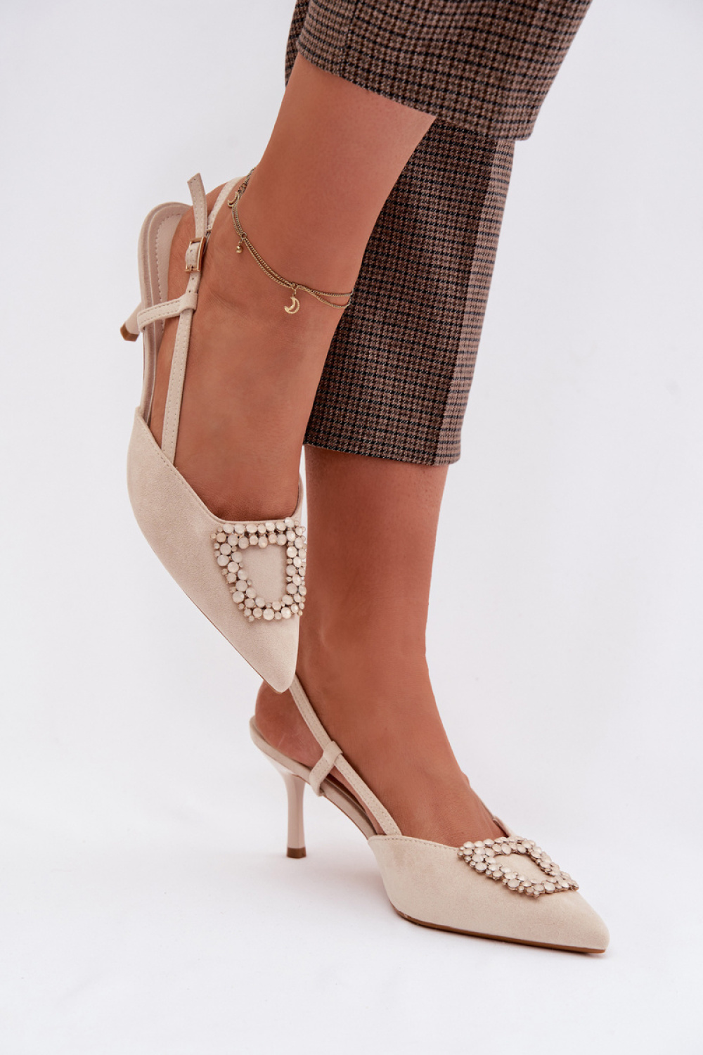 Sandały Model Ismeria G495 Light Beige - Step in style - obrazek 3