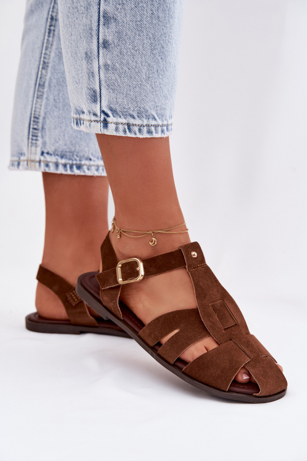 Sandały Model Belanessa DM507 Brown - Step in style - obrazek 3