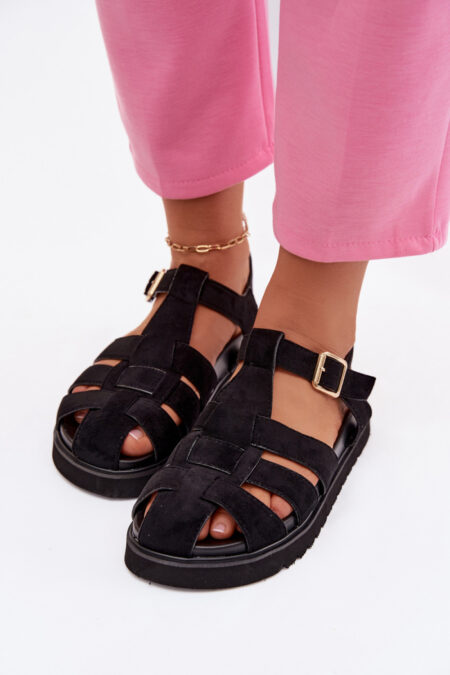 Sandały Model Terelina MAN0384 Black - Step in style