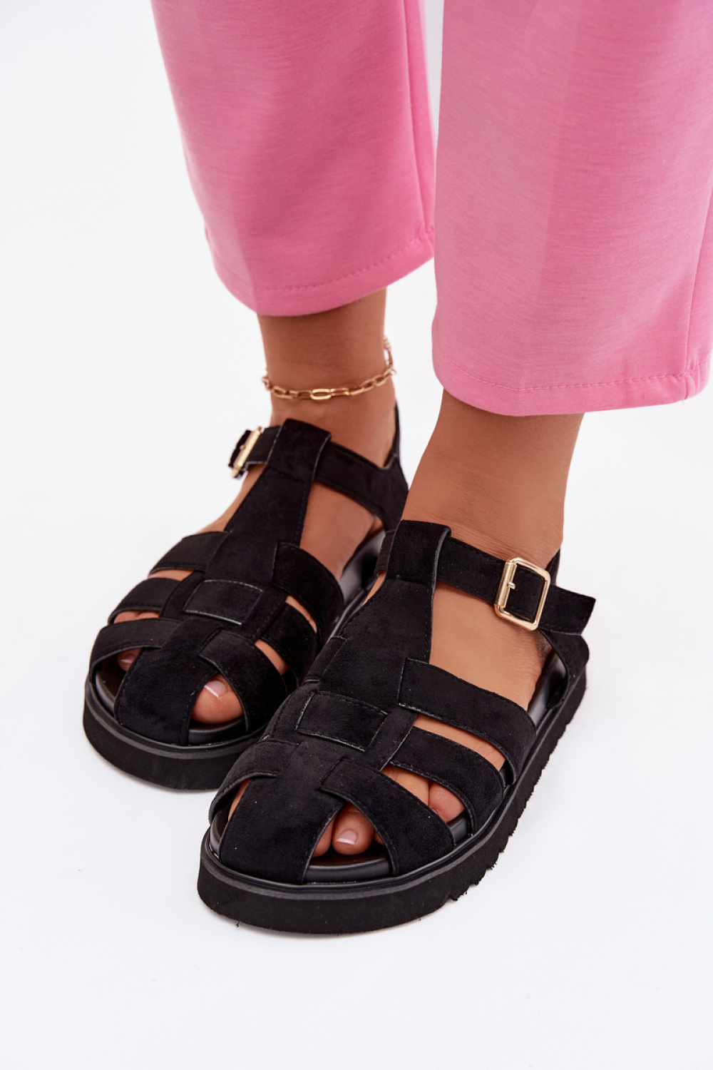 Sandały Model Terelina MAN0384 Black - Step in style
