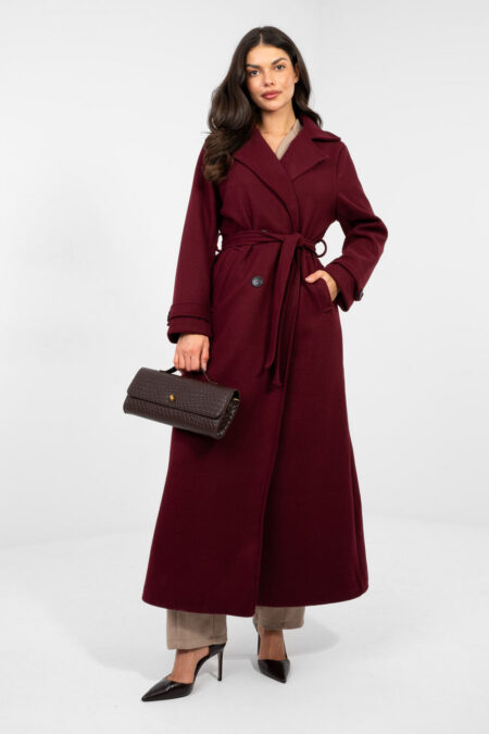 Płaszcz Damski Model IT-PL-97035.16 Dark Red - Factory Price