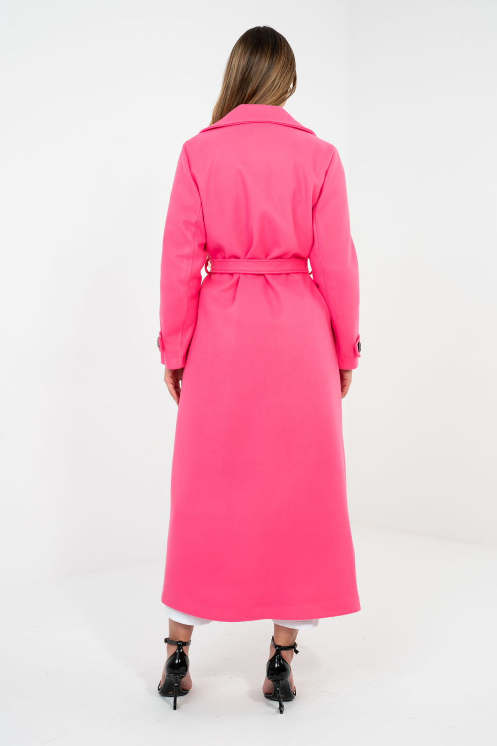 Płaszcz Damski Model IT-PL-97035.17 Fluo Pink - Factory Price - obrazek 3