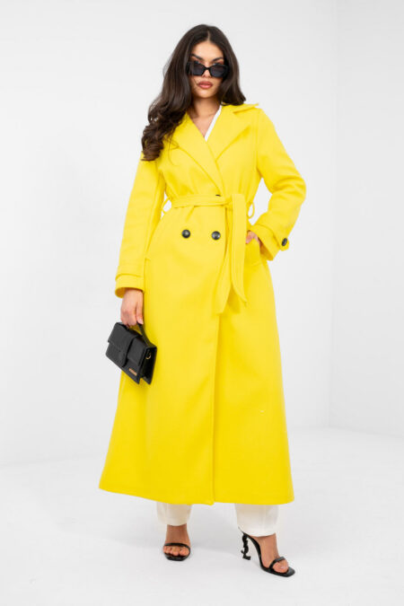 Płaszcz Damski Model IT-PL-97035.17 Fluo Yellow - Factory Price
