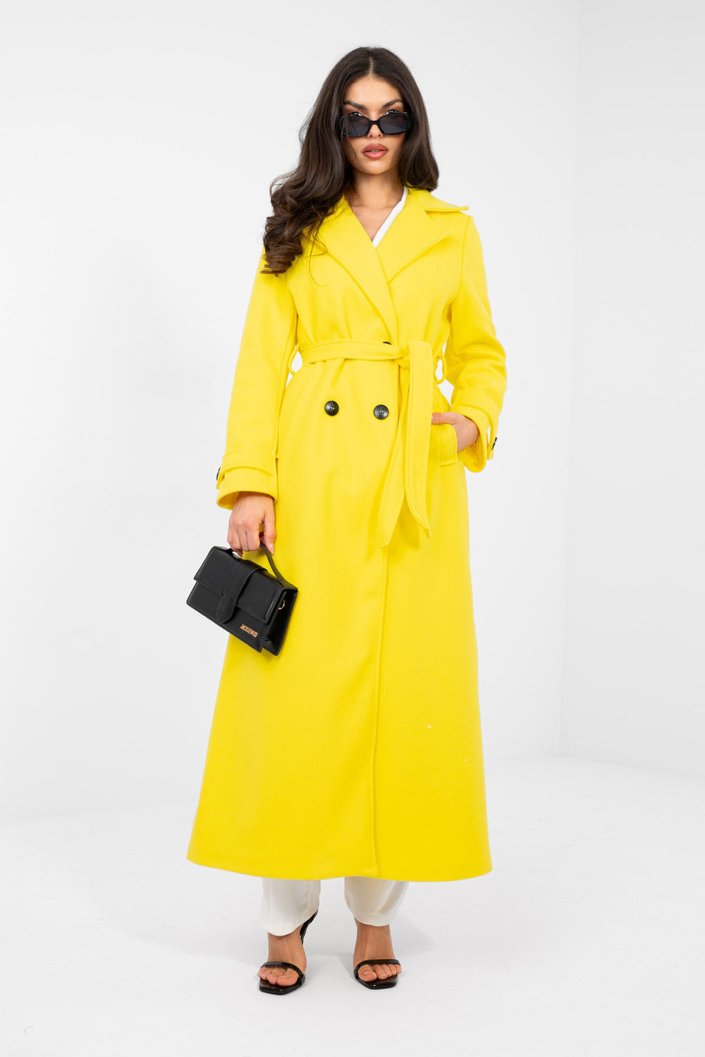 Płaszcz Damski Model IT-PL-97035.17 Fluo Yellow - Factory Price - obrazek 2