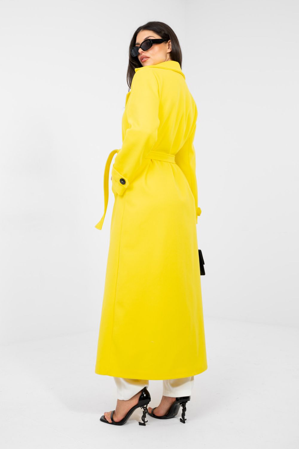 Płaszcz Damski Model IT-PL-97035.17 Fluo Yellow - Factory Price - obrazek 4