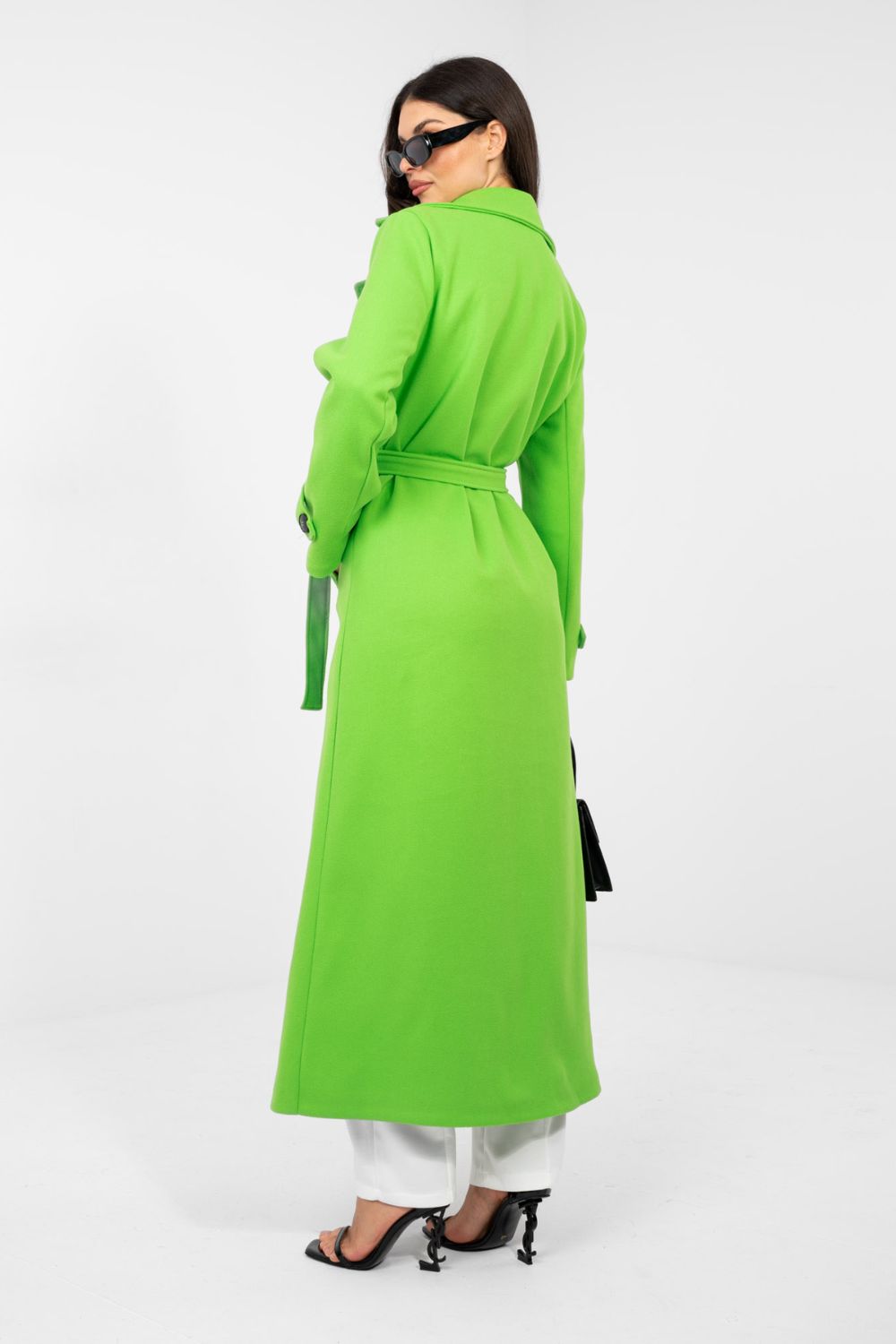Płaszcz Damski Model IT-PL-97035.16 Fluo Green - Factory Price - obrazek 4