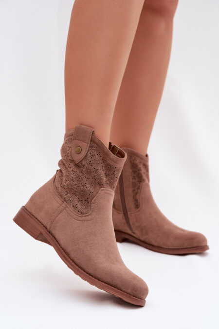 Botki Model S.Barski HY61-8025 Brown - Step in style