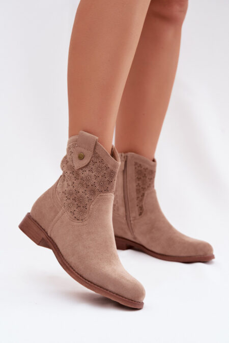 Botki Model S.Barski HY61-8025 Beige - Step in style