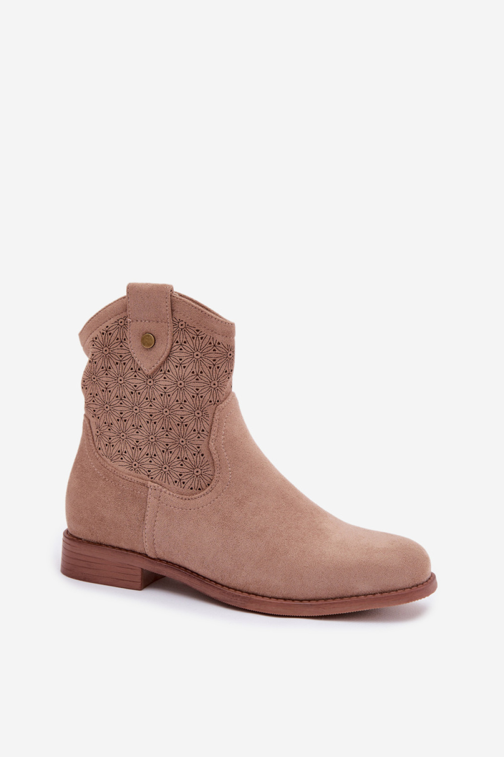 Botki Model S.Barski HY61-8025 Beige - Step in style - obrazek 2