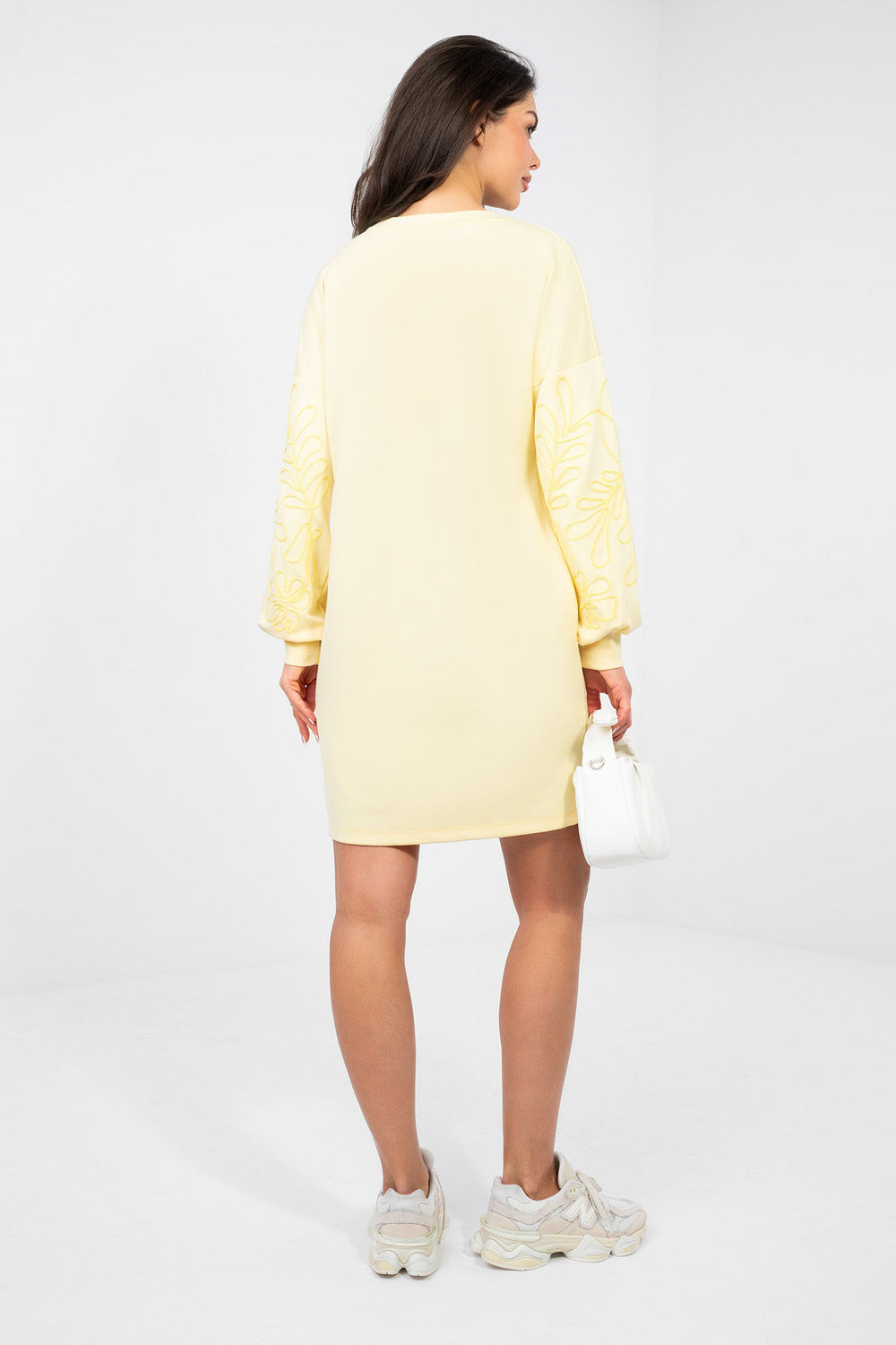 Sukienka Model RV-SK-A1064.09 Light Yellow - Rue Paris - obrazek 3