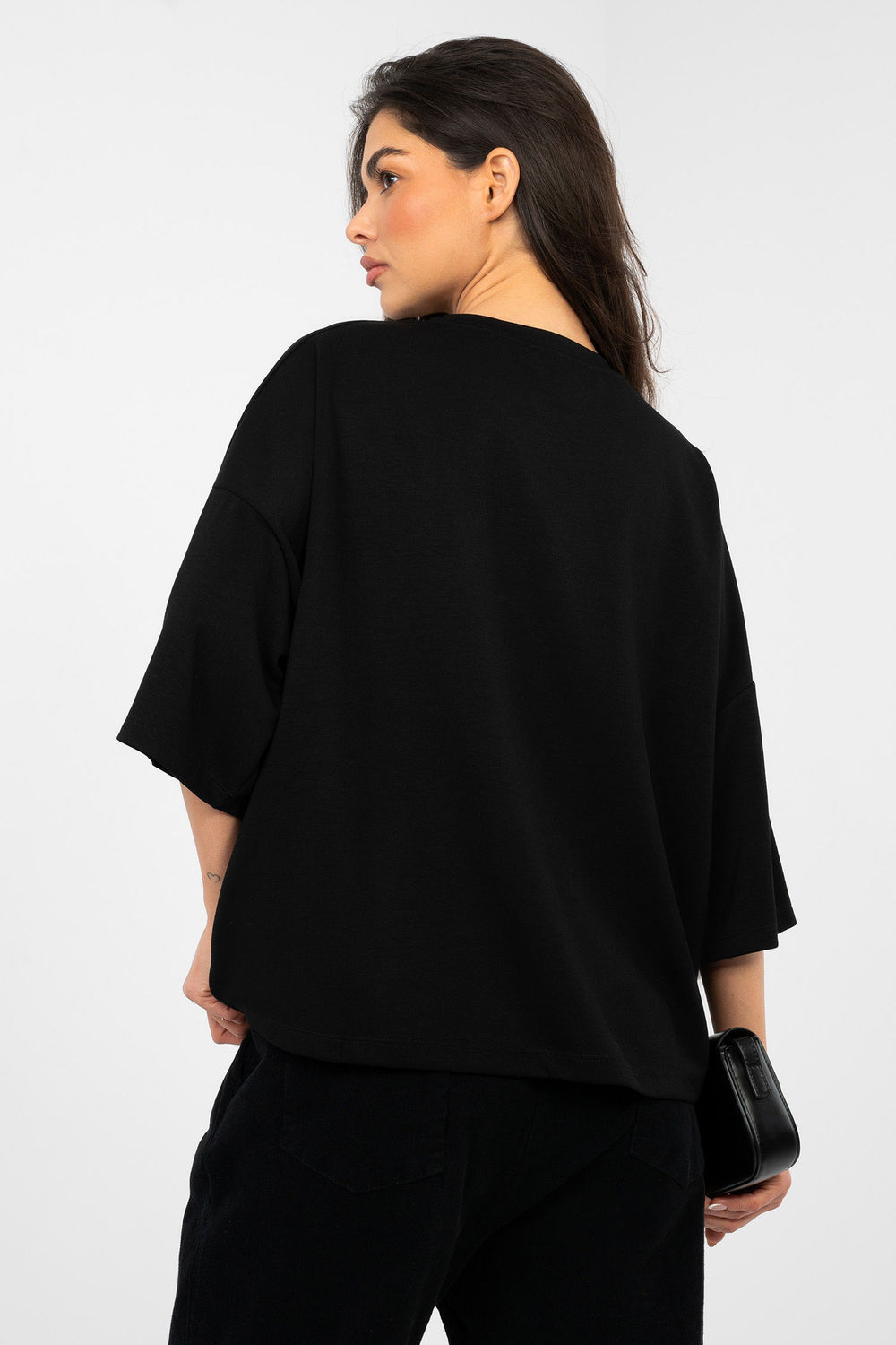 Bluzka Model RV-BZ-A1188.63 Black - Rue Paris - obrazek 3