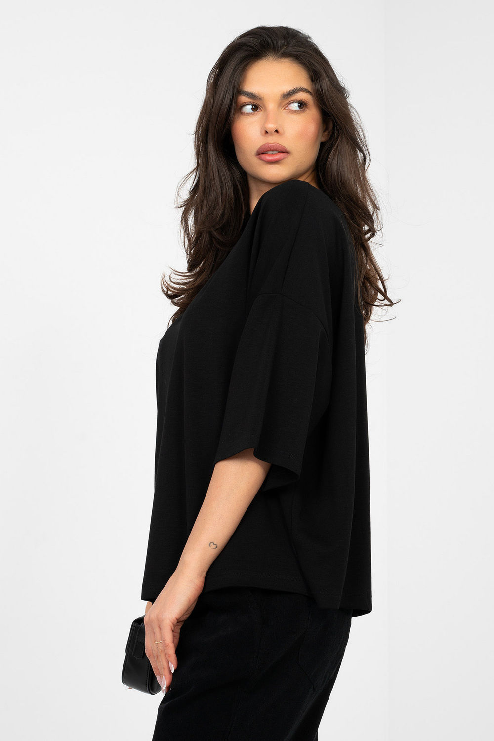 Bluzka Model RV-BZ-A1188.63 Black - Rue Paris - obrazek 4