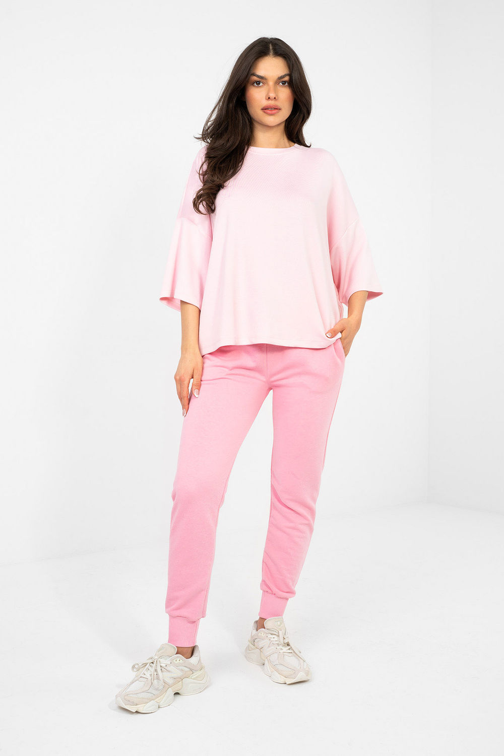 Bluzka Model RV-BZ-A1188.63 Light Pink - Rue Paris - obrazek 2