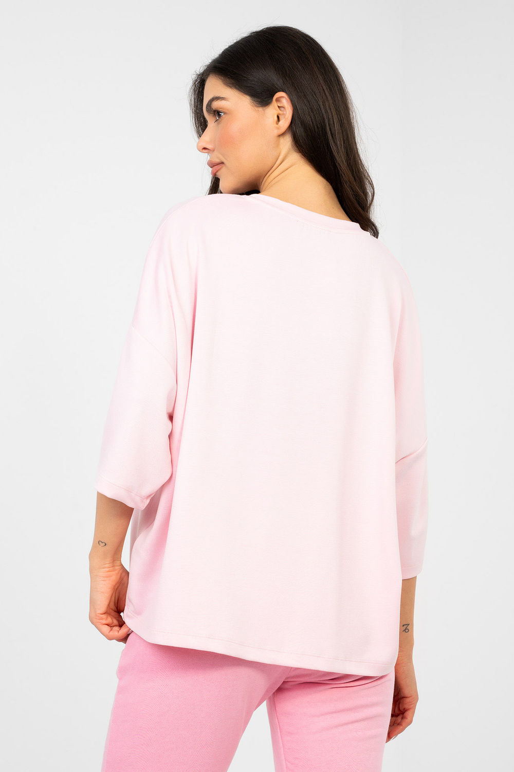 Bluzka Model RV-BZ-A1188.63 Light Pink - Rue Paris - obrazek 3