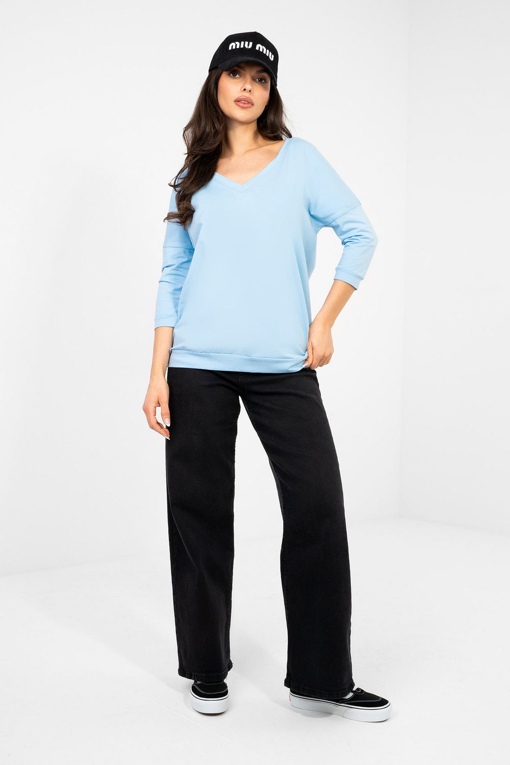 Bluzka Model RV-BZ-A1192.71 Light Blue - Rue Paris - obrazek 2